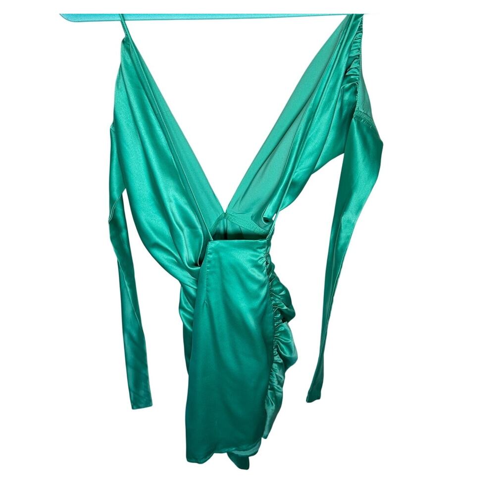 More to Come Mint Green Tie-Front Mini Dress – Size XS – NWT